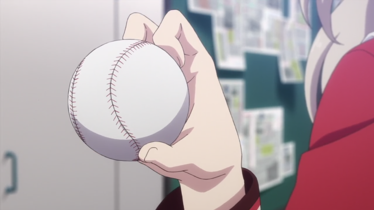 Tomori gripping a baseball